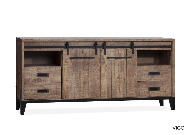 Dressoir Vigo Industrieel Metaal Hufterproof 210cm