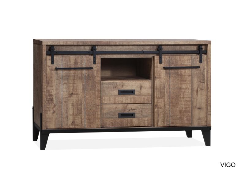 Dressoir Vigo Industrieel Metaal Hufterproof 160cm