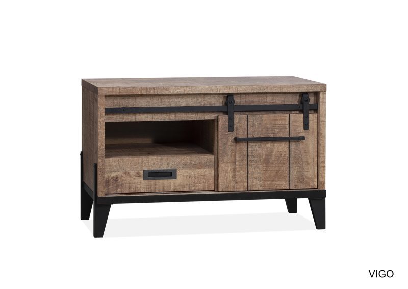 Tv meubel Vigo Industrieel Metaal Hufterproof 112cm