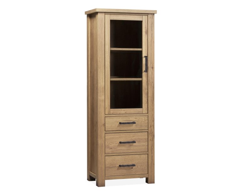 Vitrinekast Newcastle Eikenhout 73cm