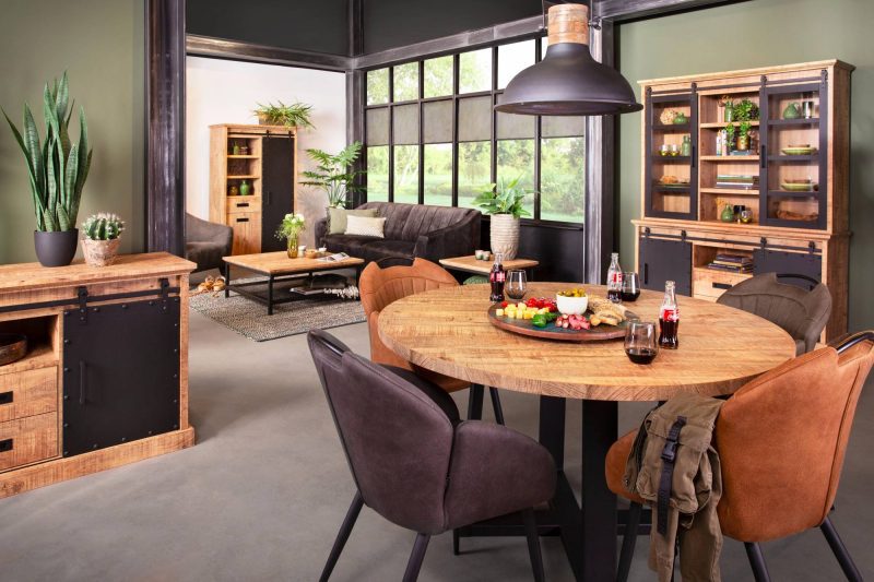 Hoektafel Industry Mangohout 67cm - Afbeelding 2