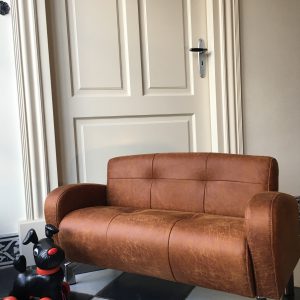 Kinderbankje Tekkie 2 zits Hufterproof Cognac