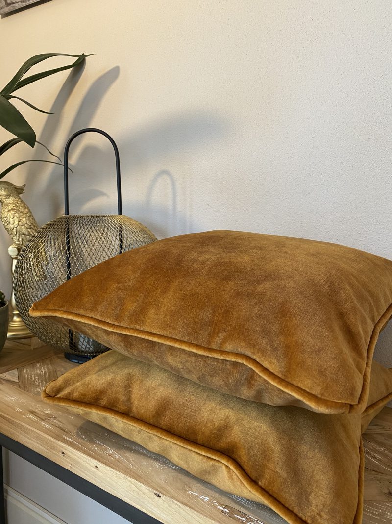 Kussen Velvet Adore Gold Vierkant 40x40cm